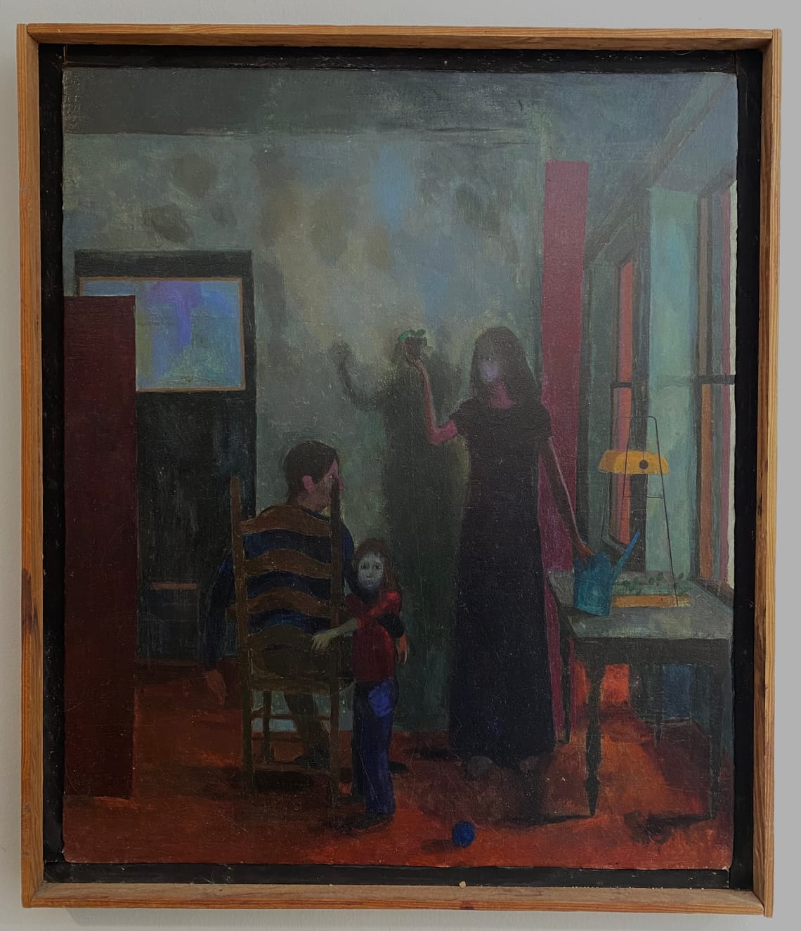 Family, oil on panel, 1977